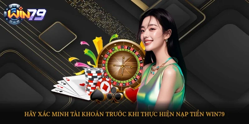Hãy xác minh tài khoản trước khi thực hiện nạp tiền Win79